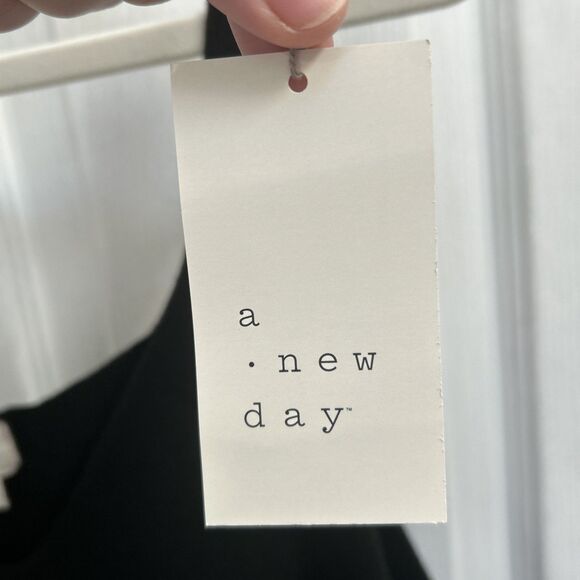 NWT A New Day Women’s Ribbed Knit V-Neck Casual Tank Top Black Plus Size 1X - Picture 6 of 16